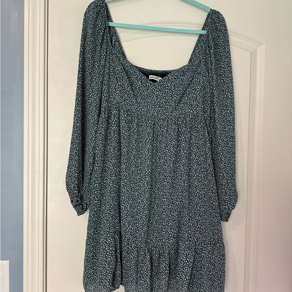 Abercrombie Green Floral Dress